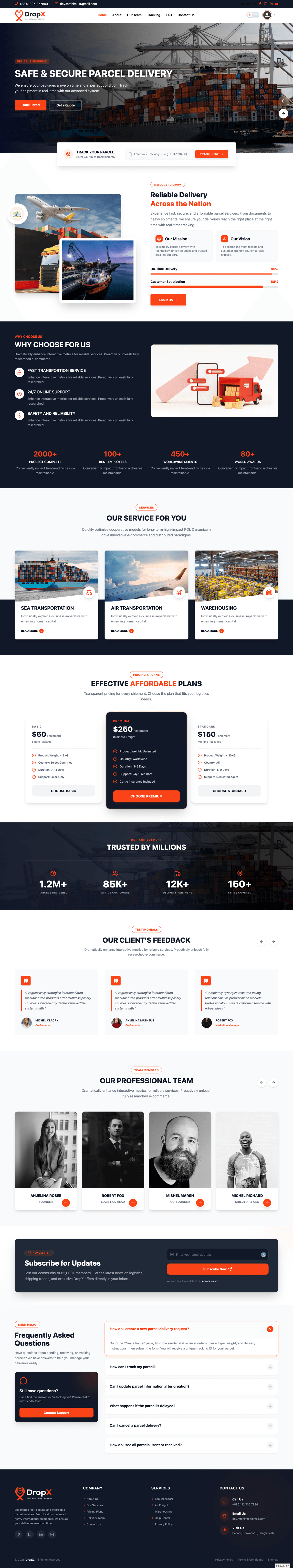 Drop-X - Parcel Delivery Management System