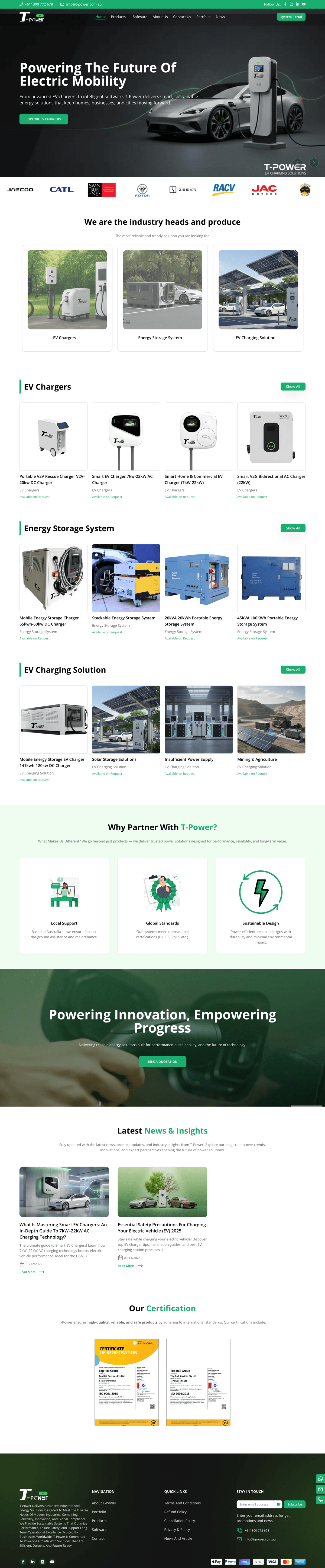 T-Power – EV Charging & Energy Solutions